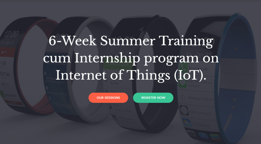 Summer training on Internet of Things